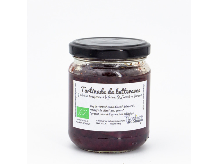 Tartinade betterave 180g Condiments sauvages